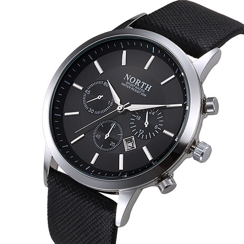 Men Watch Sport 30M Waterproof  Fashion Wristwatch Montre Homme Genuine Leather Relojes Hombre 2017 Quartz Male Business Watch