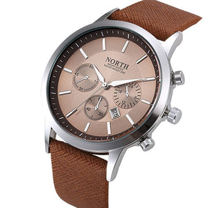 Men Watch Sport 30M Waterproof  Fashion Wristwatch Montre Homme Genuine Leather Relojes Hombre 2017 Quartz Male Business Watch