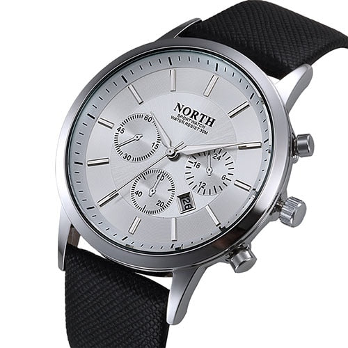 Men Watch Sport 30M Waterproof  Fashion Wristwatch Montre Homme Genuine Leather Relojes Hombre 2017 Quartz Male Business Watch