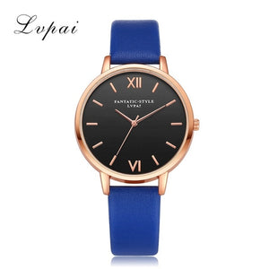 Newest Rose Gold Black Roman Numerals Women Dress Watches Brand Luxury Round Fashion Popular Wristwatch Female Quartz Watch