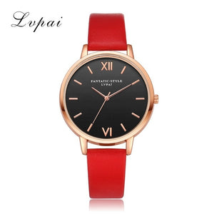 Newest Rose Gold Black Roman Numerals Women Dress Watches Brand Luxury Round Fashion Popular Wristwatch Female Quartz Watch