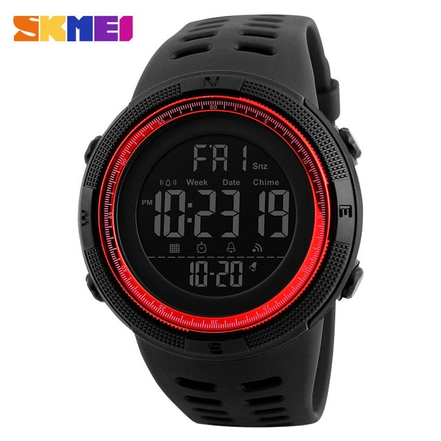 Skmei Luxury Brand Mens Sports Watches Dive 50m Digital LED Military Watch Men Fashion Casual Electronics Wristwatches Relojes