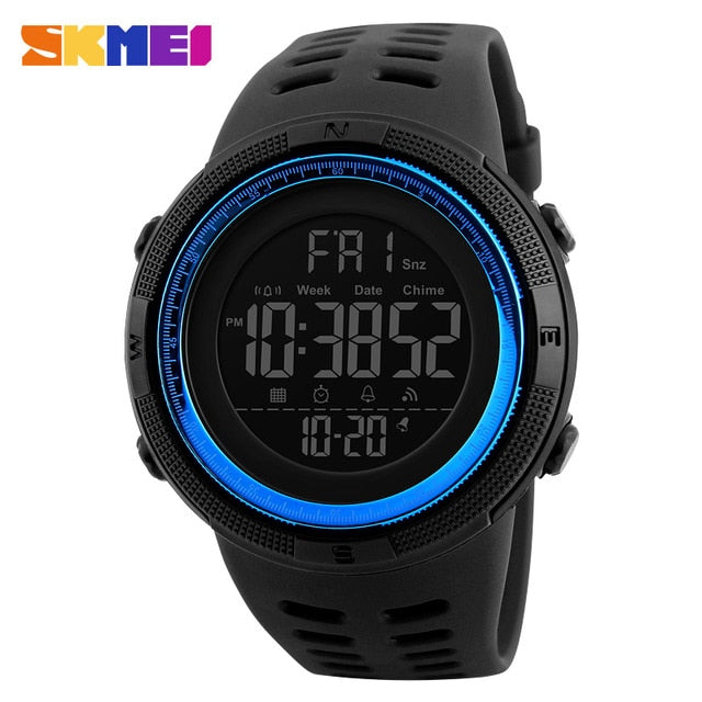 Skmei Luxury Brand Mens Sports Watches Dive 50m Digital LED Military Watch Men Fashion Casual Electronics Wristwatches Relojes