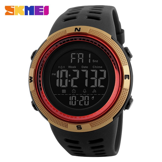 Skmei Luxury Brand Mens Sports Watches Dive 50m Digital LED Military Watch Men Fashion Casual Electronics Wristwatches Relojes