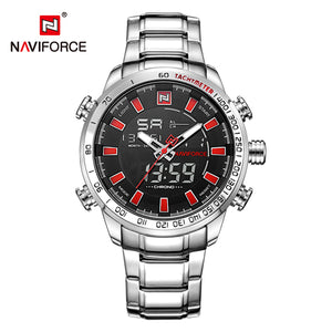 NAVIFORCE Mens Quartz Analog Watch Luxury Fashion Sport Wristwatch Waterproof Stainless Male Watches Clock Relogio Masculino