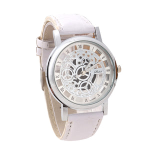 Men Luxury Stainless Steel Quartz Military Sport Leather Band Dial Wrist Watch
