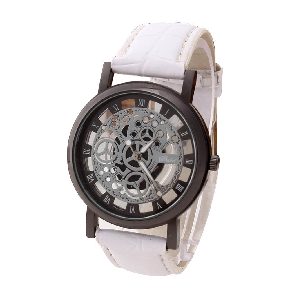 Men Luxury Stainless Steel Quartz Military Sport Leather Band Dial Wrist Watch