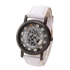 Men Luxury Stainless Steel Quartz Military Sport Leather Band Dial Wrist Watch