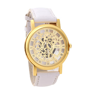 Men Luxury Stainless Steel Quartz Military Sport Leather Band Dial Wrist Watch