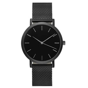 Fashion Women Watch Luxury Unique Stylish Double Hollow Lady Watches Elegant Casual Quartz Wristwatch Gift Girls Clock Black
