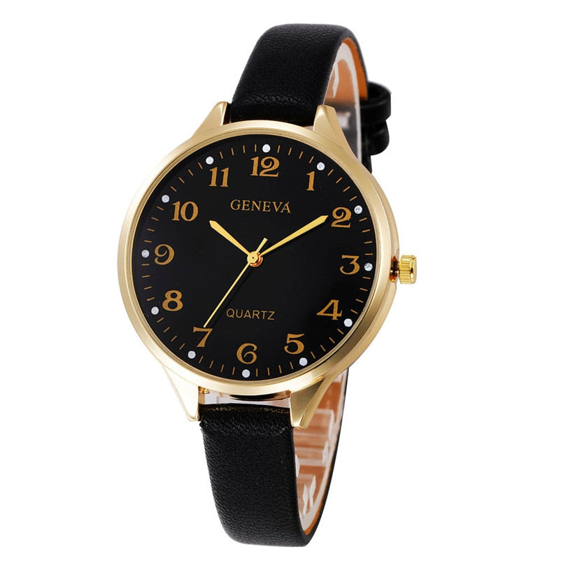 2018 Lady Woman Wrist Watches High Quality Ladies Watches montre femme Geneva Quartz Watch Women Clock reloj mujer Elegant