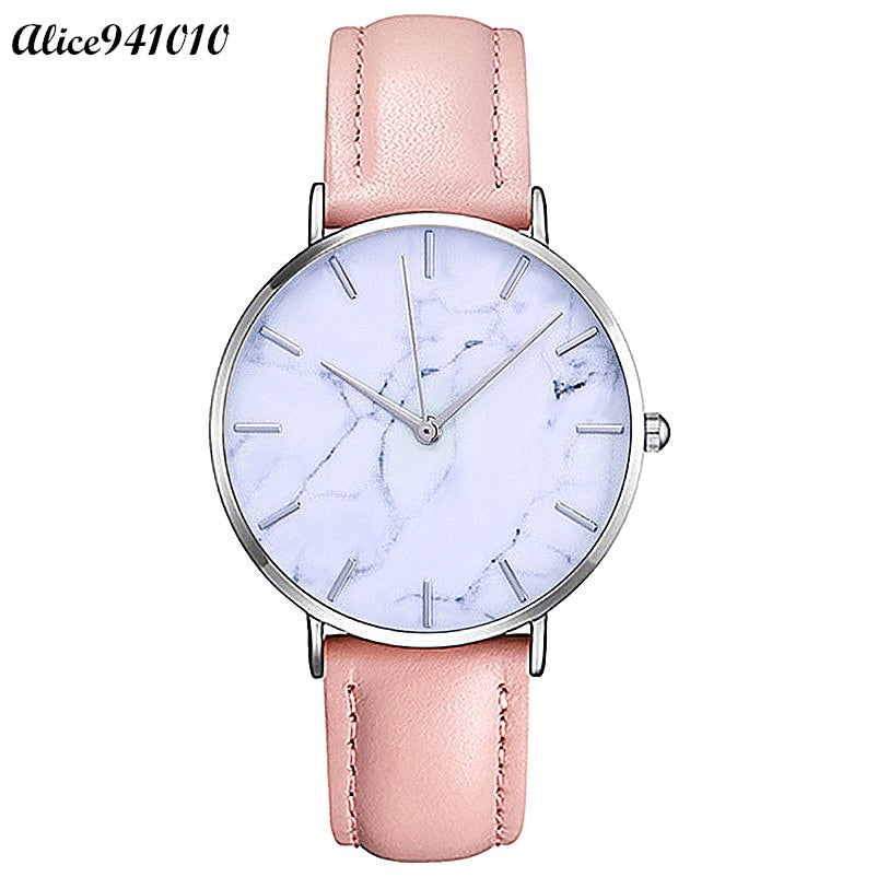 Newly Fashion Men Women Watch Slim Leather Analog Classic Casual Wrist Watch Sports Watches Dial montre femme best gift A2