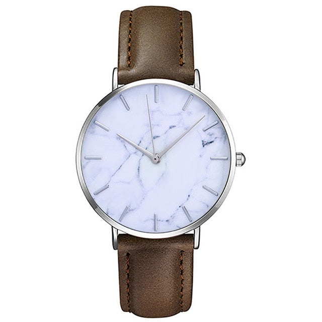 Newly Fashion Men Women Watch Slim Leather Analog Classic Casual Wrist Watch Sports Watches Dial montre femme best gift A2