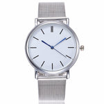 Dropshipping Fashion Silver Mesh Quartz Watch Women Metal Stainless Steel Dress Watches Relogio Feminino Gift Clock