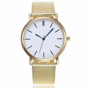 Dropshipping Fashion Silver Mesh Quartz Watch Women Metal Stainless Steel Dress Watches Relogio Feminino Gift Clock