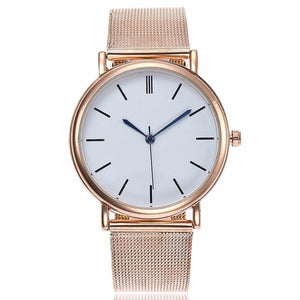 Dropshipping Fashion Silver Mesh Quartz Watch Women Metal Stainless Steel Dress Watches Relogio Feminino Gift Clock