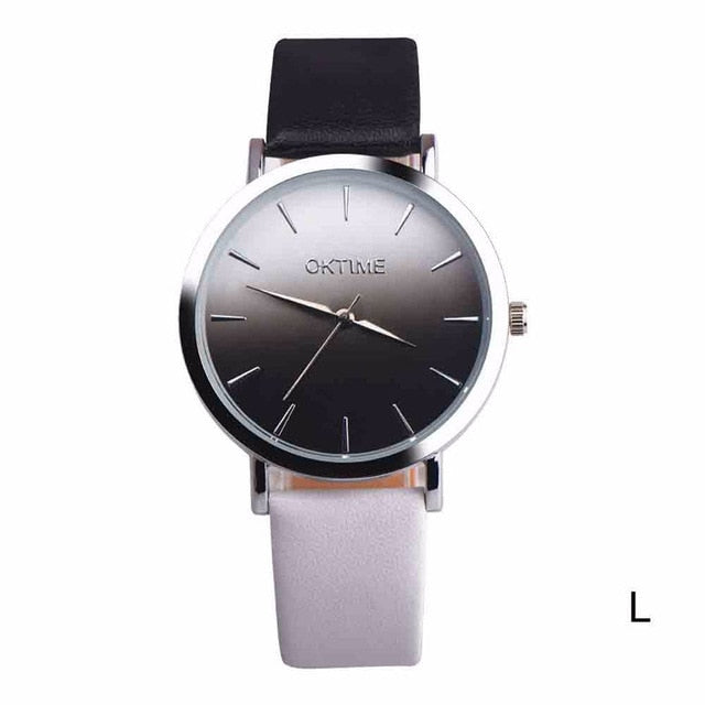 2018 Fashion WristWatch Retro Rainbow Design Women Dress Watch Quartz Leather  Watches gift for lovers Montre Relogio  #D