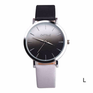 2018 Fashion WristWatch Retro Rainbow Design Women Dress Watch Quartz Leather  Watches gift for lovers Montre Relogio  #D