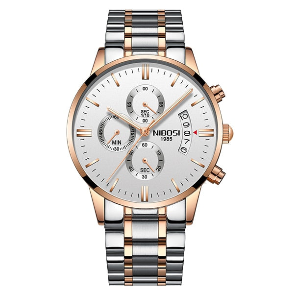 NIBOSI Relogio Masculino Watch Men Gold And Black Mens Watches Top Brand Luxury Sports Watches 2018 Reloj Hombre Waterproof