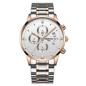 NIBOSI Relogio Masculino Watch Men Gold And Black Mens Watches Top Brand Luxury Sports Watches 2018 Reloj Hombre Waterproof
