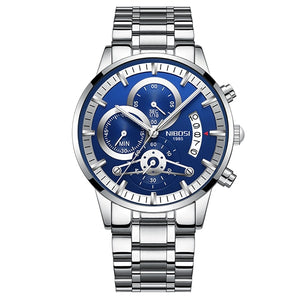 NIBOSI Relogio Masculino Watch Men Gold And Black Mens Watches Top Brand Luxury Sports Watches 2018 Reloj Hombre Waterproof