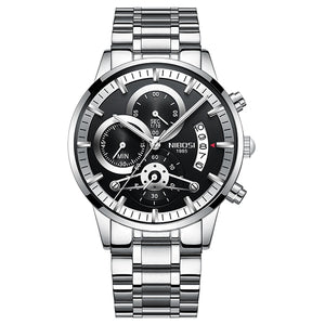 NIBOSI Relogio Masculino Watch Men Gold And Black Mens Watches Top Brand Luxury Sports Watches 2018 Reloj Hombre Waterproof