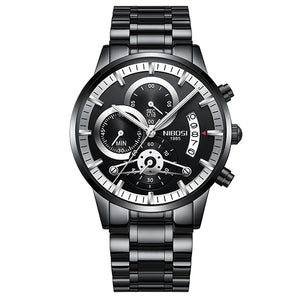 NIBOSI Relogio Masculino Watch Men Gold And Black Mens Watches Top Brand Luxury Sports Watches 2018 Reloj Hombre Waterproof