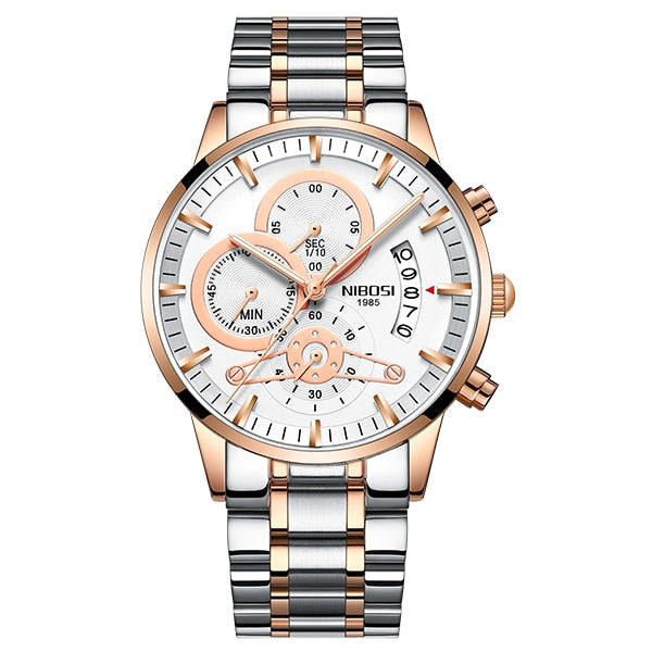 NIBOSI Relogio Masculino Watch Men Gold And Black Mens Watches Top Brand Luxury Sports Watches 2018 Reloj Hombre Waterproof