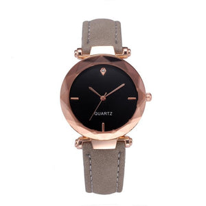 2018 Top Brand Women Bracelet Watch Contracted Leather Crystal WristWatches Women Dress Ladies Quartz Clock Dropshiping #D