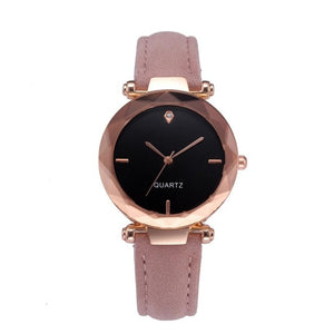 2018 Top Brand Women Bracelet Watch Contracted Leather Crystal WristWatches Women Dress Ladies Quartz Clock Dropshiping #D