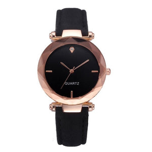 2018 Top Brand Women Bracelet Watch Contracted Leather Crystal WristWatches Women Dress Ladies Quartz Clock Dropshiping #D