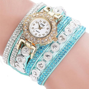 Watch 2018 relogio masculino Women Quartz Women PU Leather  Rhinestone Watch Bracelet Watches  Hours Horas  Dropship 17JUN19