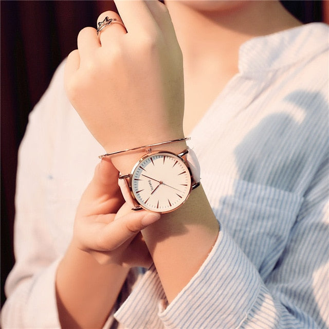 Exquisite simple style women watches luxury fashion quartz wristwatches drop shipping ulzzang brand woman clock montre femme