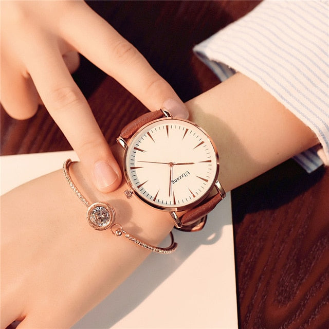 Exquisite simple style women watches luxury fashion quartz wristwatches drop shipping ulzzang brand woman clock montre femme