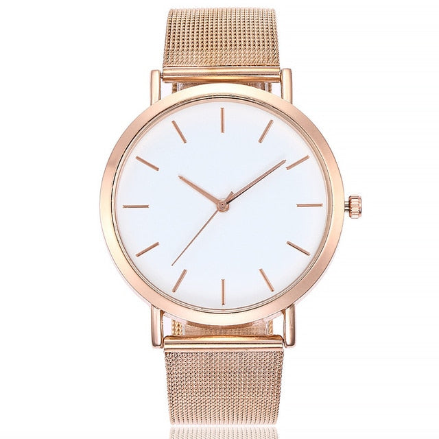 Vansvar Gold Sliver Mesh Stainless Steel Watches Women Top Brand Luxury Casual Clock Ladies Wrist Watch Relogio Feminino #125