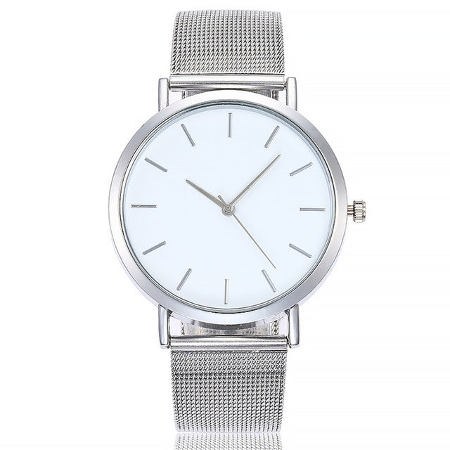 Vansvar Gold Sliver Mesh Stainless Steel Watches Women Top Brand Luxury Casual Clock Ladies Wrist Watch Relogio Feminino #125