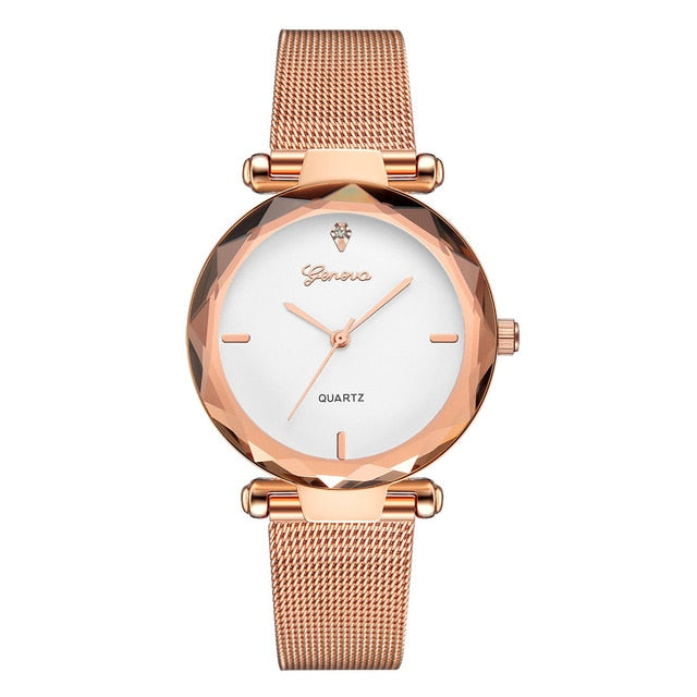 2018 Best Sell Women Watches Geneva Fashion Classic Hot Sale Luxury Stainless Steel Analog Quartz WristWatches relogio feminino