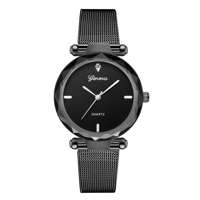 2018 Best Sell Women Watches Geneva Fashion Classic Hot Sale Luxury Stainless Steel Analog Quartz WristWatches relogio feminino