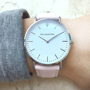 paul valentine Brand Luxury Women Watches Waterproof Business Rose Gold Stainless Steel Ladies Quartz Wrist watch