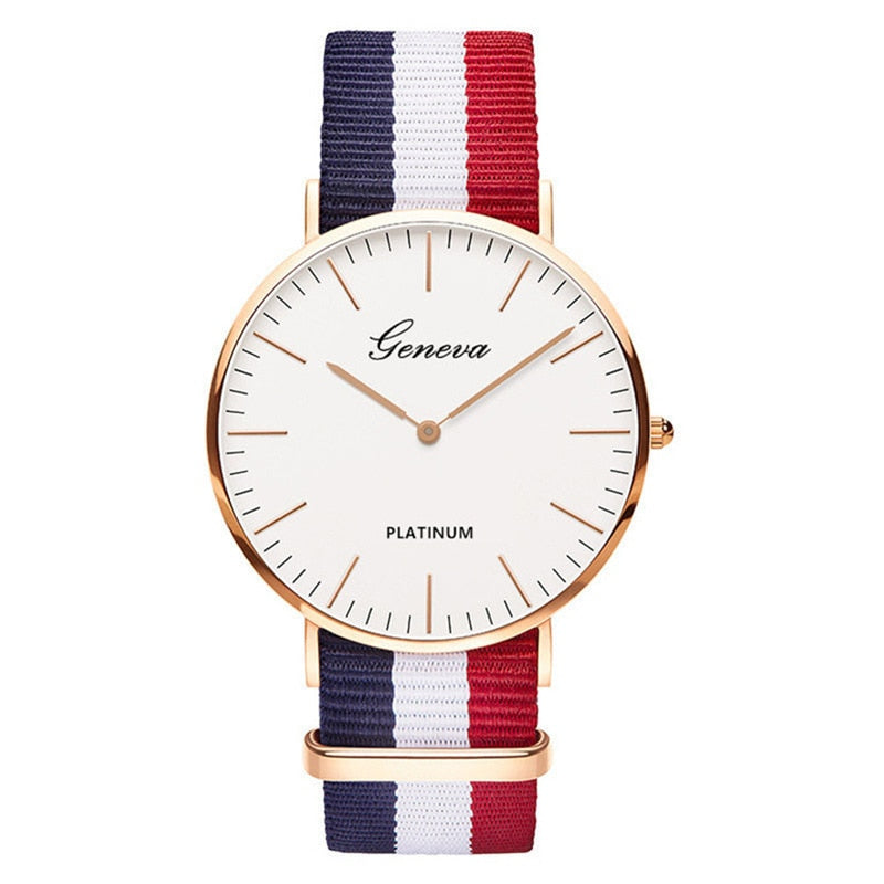 Luxury Brand Nylon Quartz Watch Men Women Ladies Fashion Bracelet Wrist Watch Wristwatches Clock Relogio Masculino Feminino