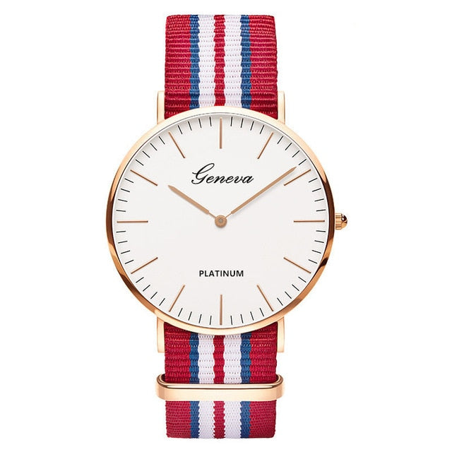 Luxury Brand Nylon Quartz Watch Men Women Ladies Fashion Bracelet Wrist Watch Wristwatches Clock Relogio Masculino Feminino
