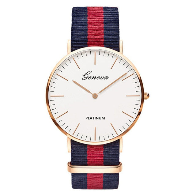 Luxury Brand Nylon Quartz Watch Men Women Ladies Fashion Bracelet Wrist Watch Wristwatches Clock Relogio Masculino Feminino