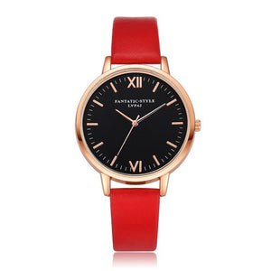 2018 Rose Gold Lvpai Brand Leather Watch Luxury Classic Wrist Watch Fashion Casual Simple Quartz Wristwatch Clock Women Watches