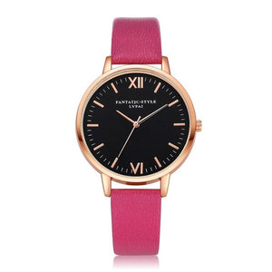 2018 Rose Gold Lvpai Brand Leather Watch Luxury Classic Wrist Watch Fashion Casual Simple Quartz Wristwatch Clock Women Watches