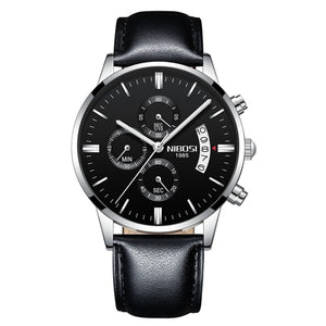 Nibosi Men Watch Chronograph Sport Mens Watches Top Brand Luxury Waterproof Full Steel Quartz Gold Clock Men Relogio Masculino
