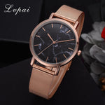 Lvpai Dropshiping Fashion Rose Gold Mesh Band Creative Marble Wrist Watch  Casual Women Watches Brand Quartz Gift Relogio
