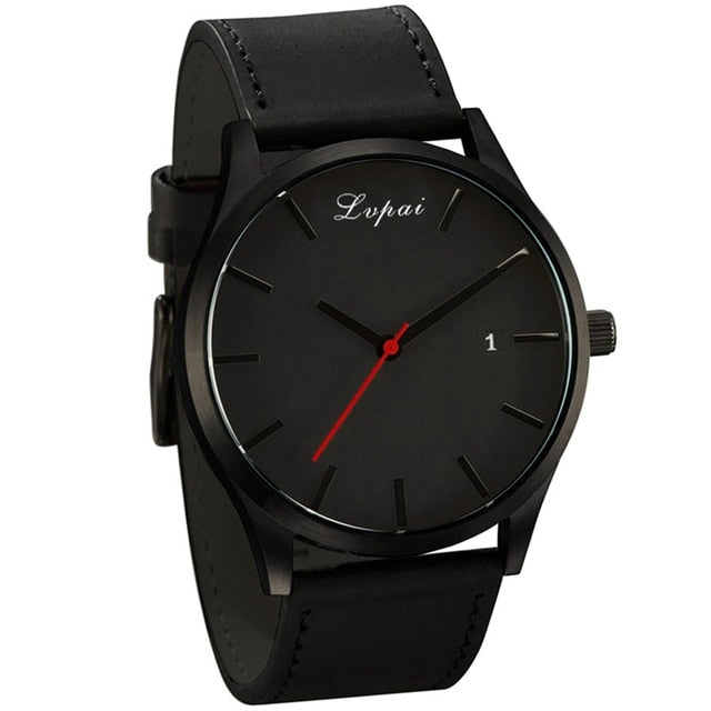 Military Quartz Men Watch Leather Sport watches Reloj 2018 Fashion Large Dial High Quality Clock Wristwatch Relogio Masculino