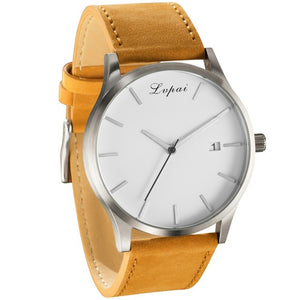 Military Quartz Men Watch Leather Sport watches Reloj 2018 Fashion Large Dial High Quality Clock Wristwatch Relogio Masculino