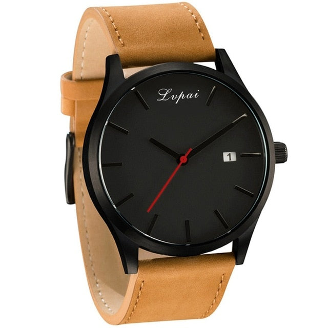 Military Quartz Men Watch Leather Sport watches Reloj 2018 Fashion Large Dial High Quality Clock Wristwatch Relogio Masculino