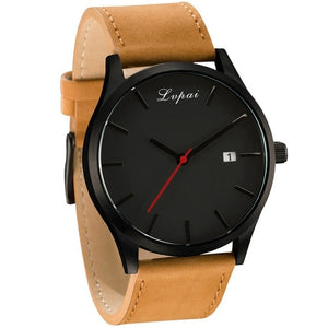 Military Quartz Men Watch Leather Sport watches Reloj 2018 Fashion Large Dial High Quality Clock Wristwatch Relogio Masculino